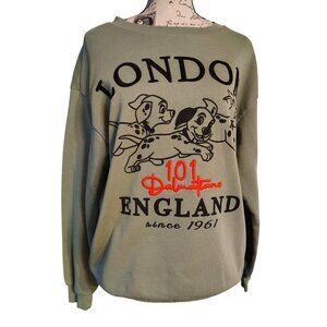Olive Green Graphic Sweatshirt
